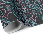 Papier Cadeau Motif sans couture du serpent (Coin rond)