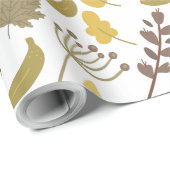 Papier Cadeau Motif sans couture Giraffe jaune blanc arrière - p (Coin rond)