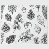 Papier Cadeau Motif sans couture. Illustrations vintages dessiné (Plat)