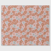 Papier Cadeau Motif sans couture rétro (Plat)