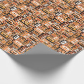 Papier Cadeau Motif sans couture rétro (Coin)