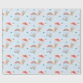 Papier Cadeau Motif sans couture Skydiver Cat (Plat)