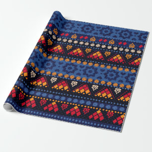 Papier Cadeau Motif sans couture tribale.