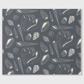 Papier Cadeau Motif sans joint avec coquillages (Plat)