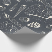 Papier Cadeau Motif sans joint avec coquillages (Coin)