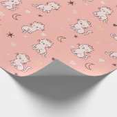 Papier Cadeau motif sans soudure avec chatons en li mignon (Coin)