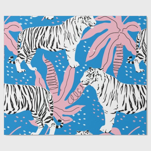 Papier Cadeau Motif sans soudure tigre, arrière - plan animal sa (Plat)