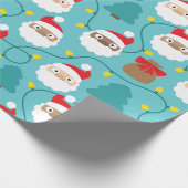 Papier Cadeau Motif Santa Clauses (Coin)
