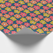 Papier Cadeau Motif scandinave fleurie audacieuse : déco homogèn (Coin)