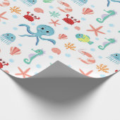 Papier Cadeau Motif Sea World (Coin)