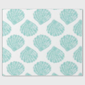 Papier Cadeau Motif Seafoam Seashell (Plat)