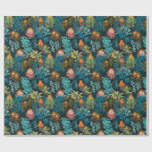 Papier Cadeau Motif secret de jardin d'Eden (Plat)