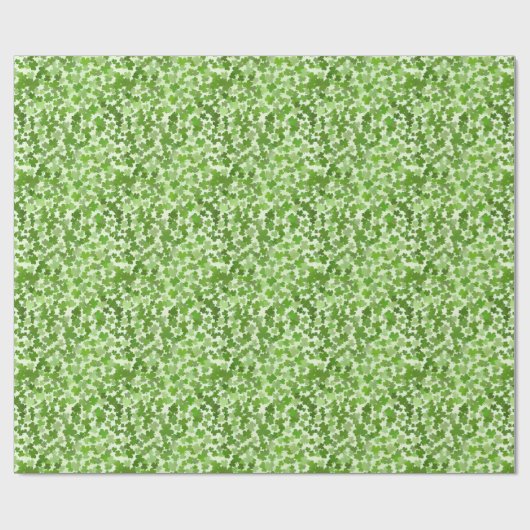 Papier Cadeau Motif shamrock (Plat)