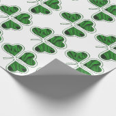 Papier Cadeau Motif Shamrock irlandais (Coin)