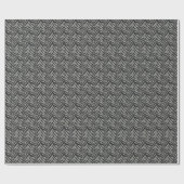 Papier Cadeau Motif Silver Grey Zebra Stripes (Plat)