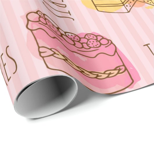 Papier Cadeau Motif simple (Coin rond)