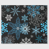 Papier Cadeau Motif Snowflake (Plat)