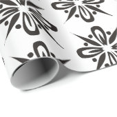 Papier Cadeau Motif Snowflake (Coin rond)