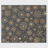 Papier Cadeau Motif Snowflake (Plat)