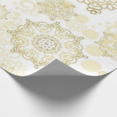 Papier Cadeau Motif Snowflake (Coin)