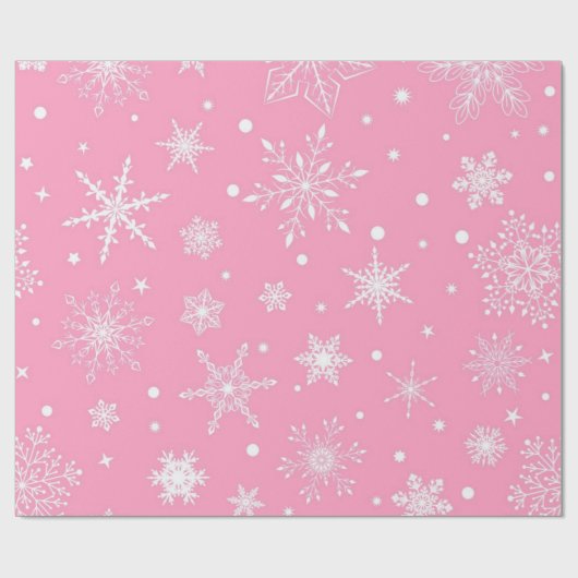 Papier Cadeau Motif Snowflake (Plat)