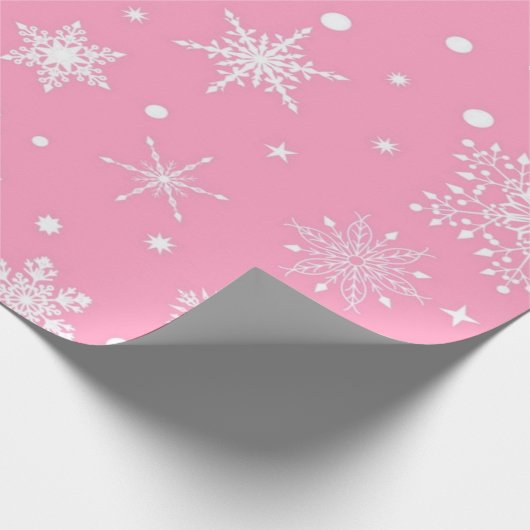 Papier Cadeau Motif Snowflake (Coin)