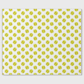 Papier Cadeau Motif Softball (Plat)
