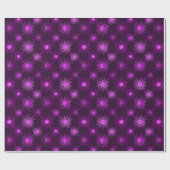 Papier Cadeau Motif solaire monochrome boho - violet (Plat)