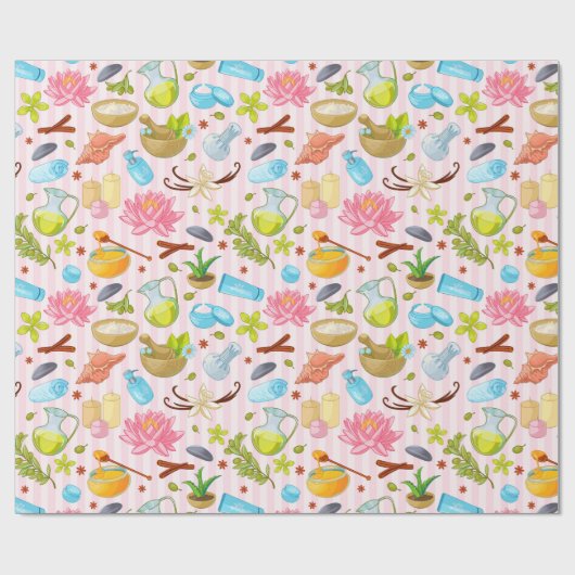 Papier Cadeau Motif spa (Plat)