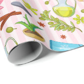 Papier Cadeau Motif spa (Coin rond)