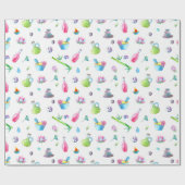 Papier Cadeau Motif Spa Aquarelle (Plat)