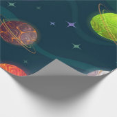 Papier Cadeau Motif spatial (Coin)