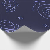 Papier Cadeau Motif spatial (Coin)