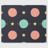 Papier Cadeau Motif spatial (Plat)