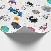 Papier Cadeau Motif spatial astronaute (Coin)