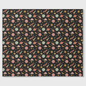 Papier Cadeau Motif spatial Boho (Plat)