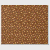Papier Cadeau Motif Spoutnik du milieu du siècle, Brown au choco (Plat)