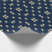 Papier Cadeau Motif Starfish sur Solid Arrière - plan (Coin)