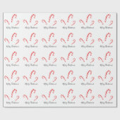 Papier Cadeau Motif Sucres de canne aquarelle (Plat)