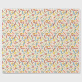 Papier Cadeau Motif Sucres Et Bonbons (Plat)