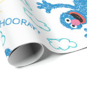 Papier Cadeau Motif Sunshine Crayon Grover (Coin rond)