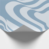 Papier Cadeau Motif Super Y2K rétro bleu (Coin)