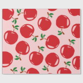 Papier Cadeau Motif Sweet Red Cherry (Plat)