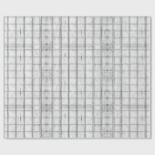 Papier Cadeau Motif symétrique en bois blanc (Plat)