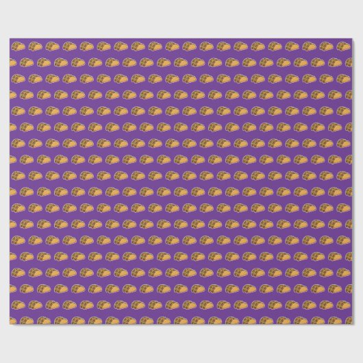 Papier Cadeau motif taco (Plat)
