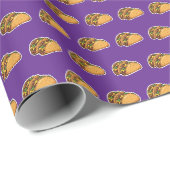 Papier Cadeau motif taco (Coin rond)