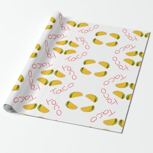 Papier Cadeau motif Taco le (Déroulé)