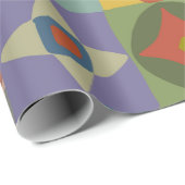 Papier Cadeau Motif Talavera. Un patchwork indien. Nom turc (Coin rond)