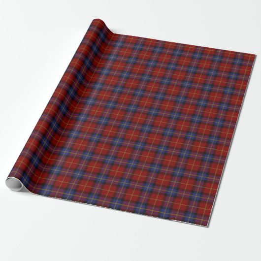 Papier Cadeau Motif Tartan (Déroulé)