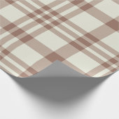 Papier Cadeau Motif Tartan Brown Mocha Mousse (Coin)